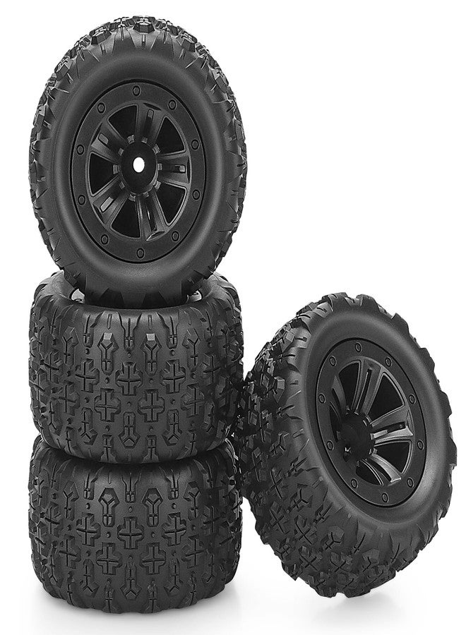 daitoku 12mm Hex Hub RC Wheels and Tires, daitoku 1/16 RC Tires RC Truck Wheel Rims & Rubber Tires for 1/16 Off-Road RC Car, 16208, 16209, 16210, H16BM, H16GT, H16H - Image 1